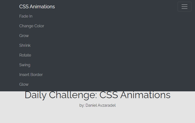 CSS Animation project thumbnail